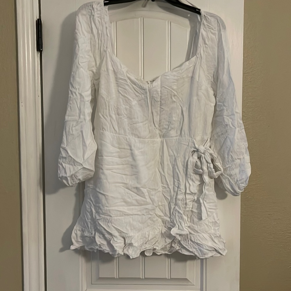 Mini white cute dress